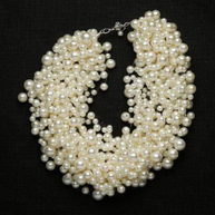 Timeless Multi-Strand Pearl Cluster Necklace