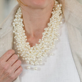 Timeless Multi-Strand Pearl Cluster Necklace