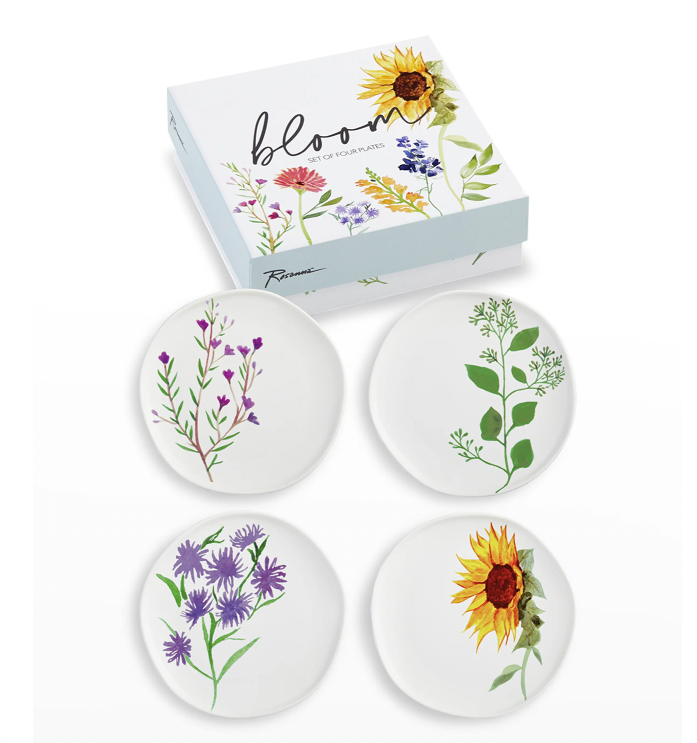 Rosanna Bloom Floral Small Plates With Gift Box