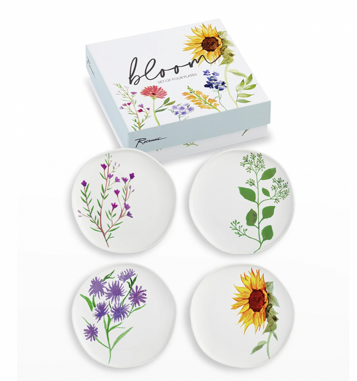 Rosanna Bloom Floral Small Plates With Gift Box