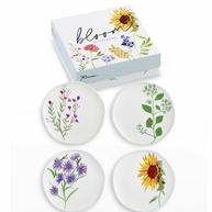 Rosanna Bloom Floral Small Plates With Gift Box