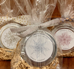 "SPARKLE, SHIMMER & SHINE TRIO" soy candle gift wrapped 