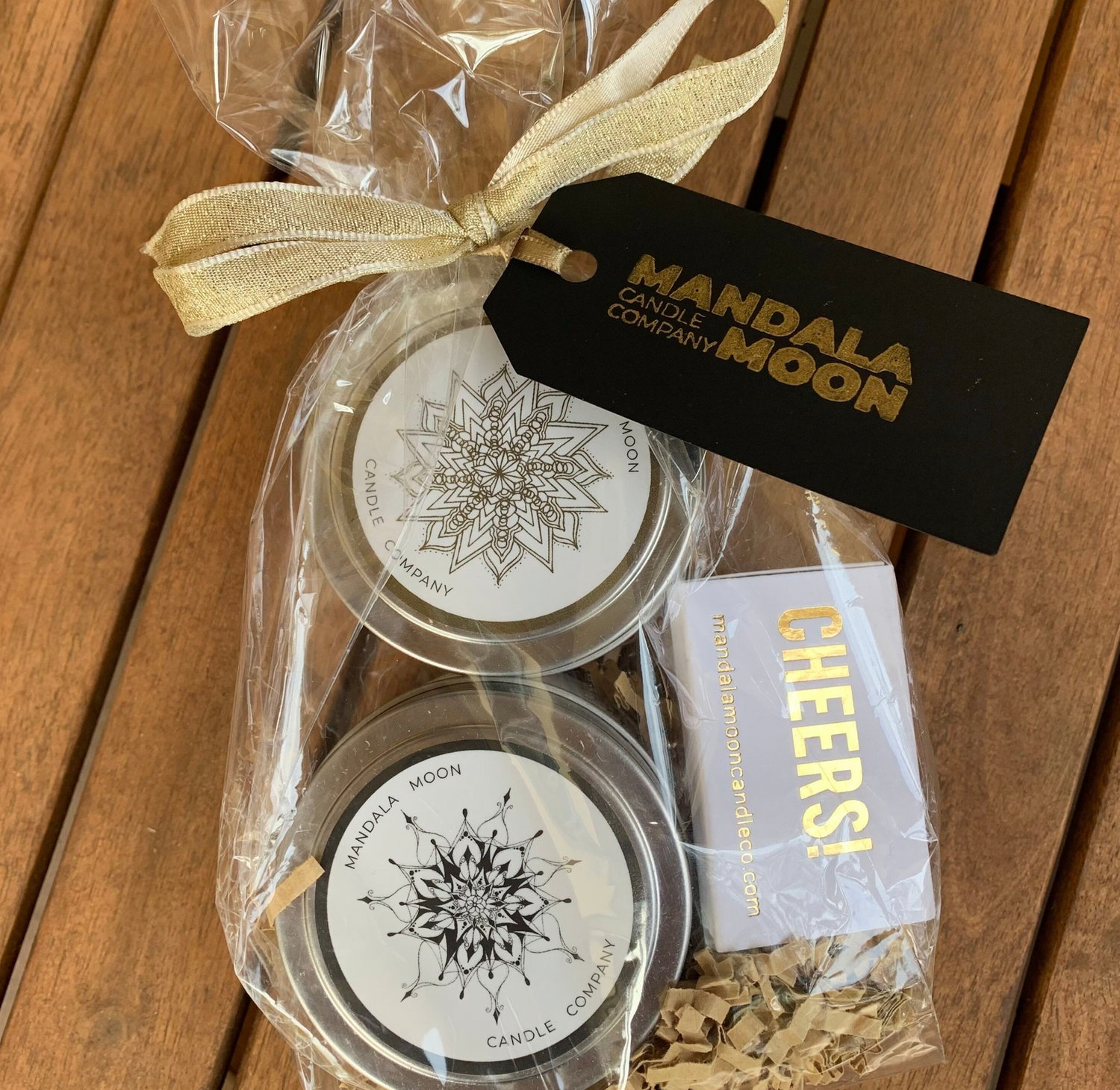 Cheers Holiday Soy Candle Gift Bundles-TWO (2) candles- Gift Wrapped
