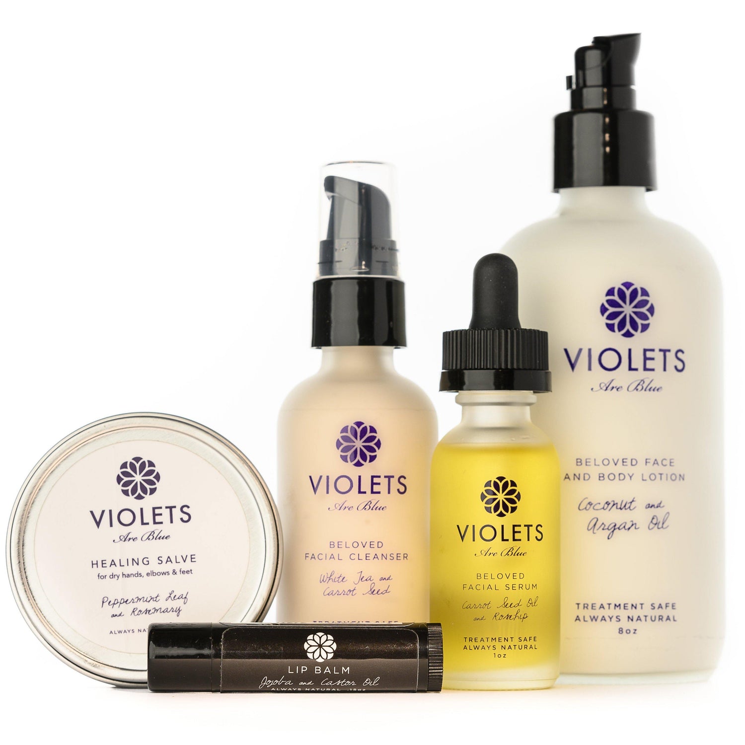 All Natural Toxic Free Violets Are Blue Skincare package