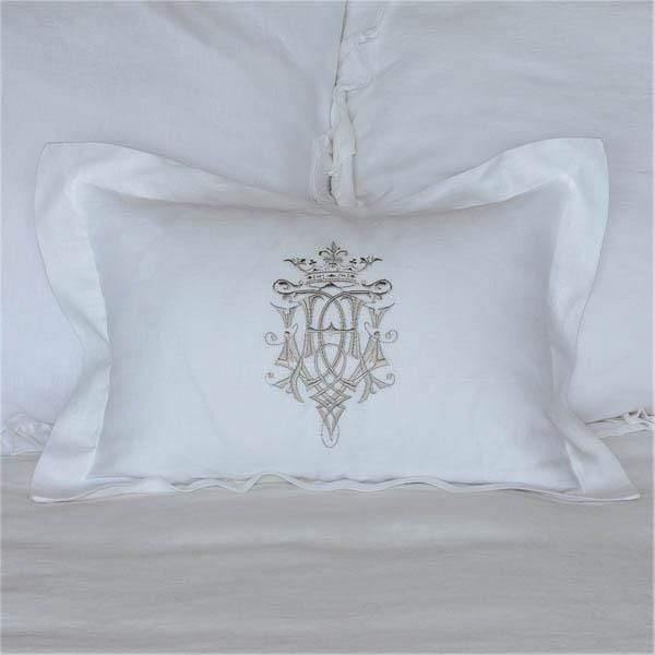 Crown Linen Royal Linen Decor Pillow - Gal Pal Goods