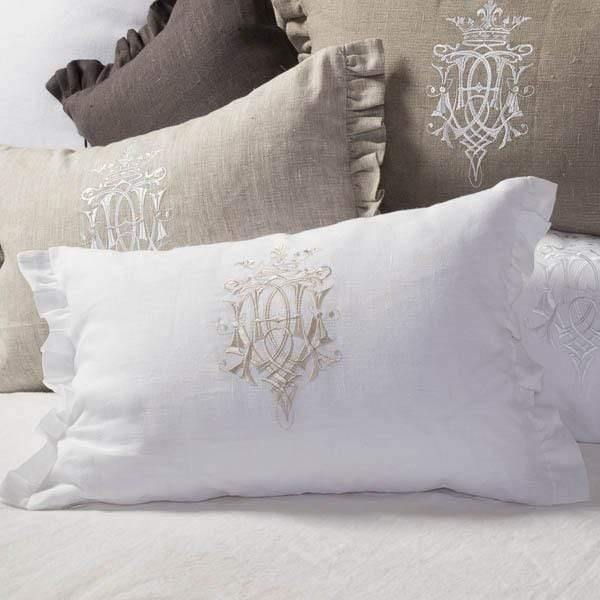 Crown Linen Royal Linen Decor Pillow - Gal Pal Goods