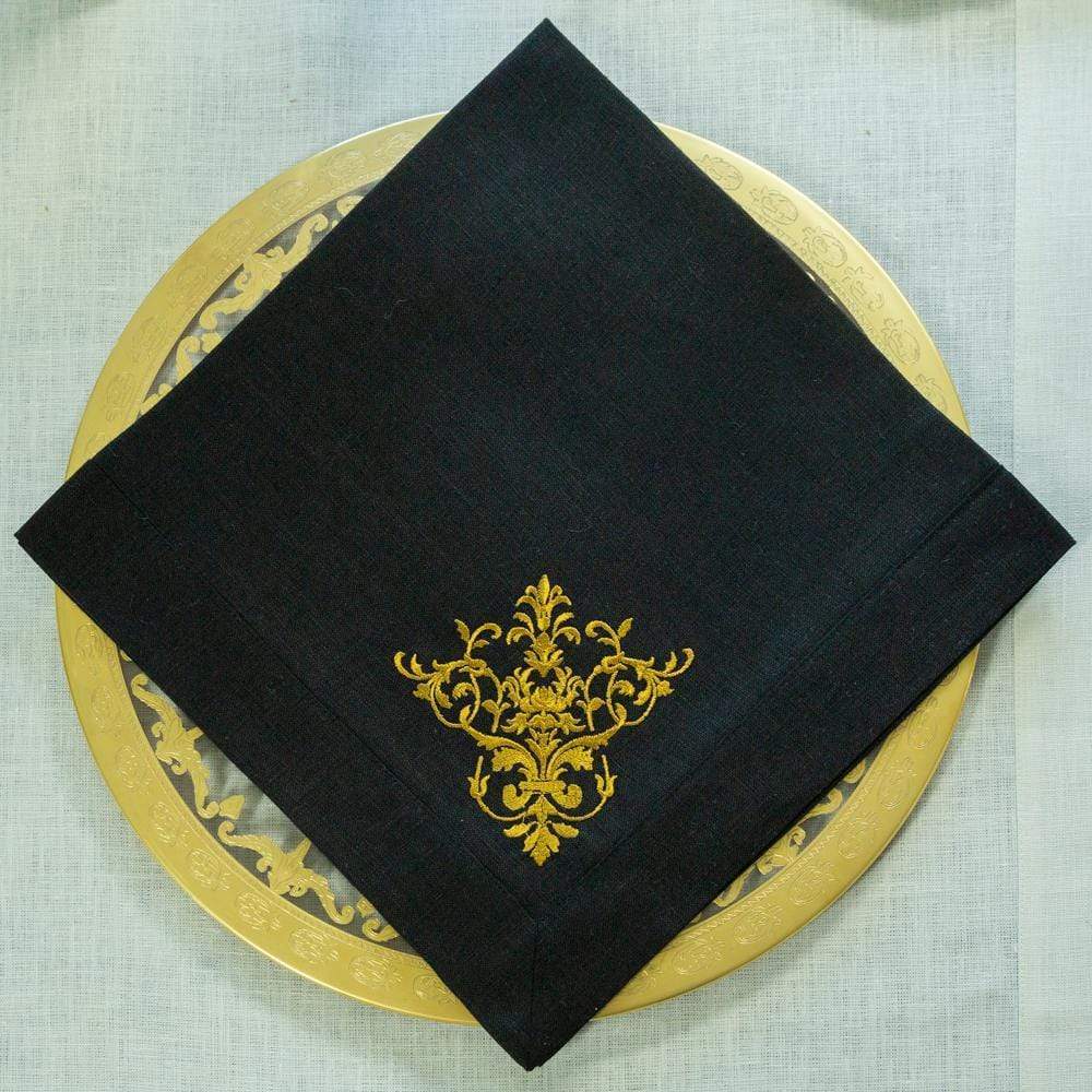 Timeless Embroidered European Linen Napkin - Gal Pal Goods